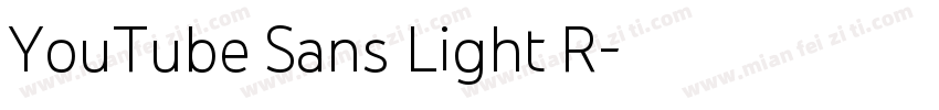 YouTube Sans Light R字体转换